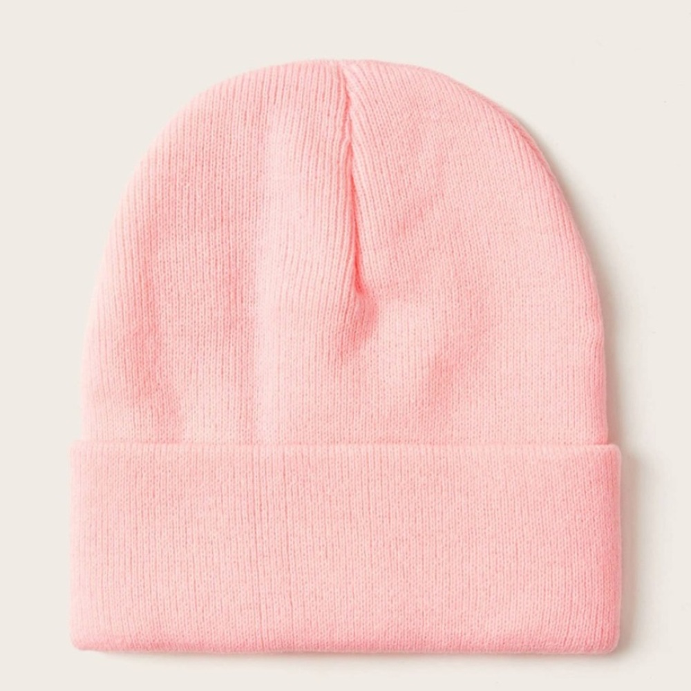 🌻 PINK KNIT ALIEN BEANIES 🌻 - Picture 2 of 3
